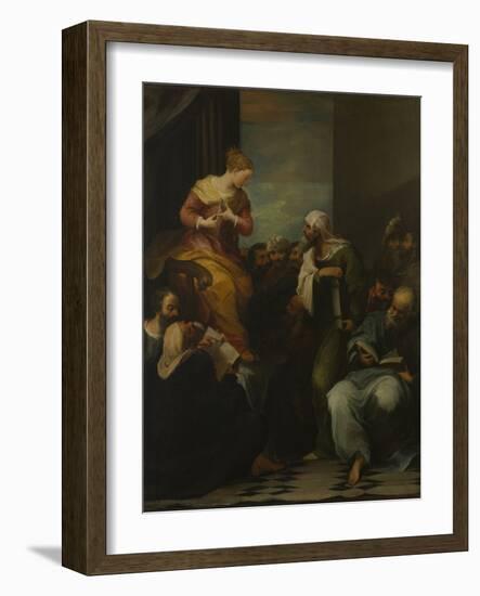 St Catherine disputing with the Judges-null-Framed Giclee Print