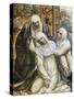 St Catherine Fainting from the Stigmata, 1526-null-Stretched Canvas
