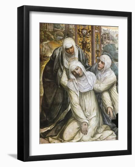 St Catherine Fainting from the Stigmata, 1526-null-Framed Giclee Print