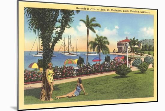 St. Catherine Hotel, Catalina-null-Mounted Art Print