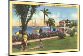 St. Catherine Hotel, Catalina-null-Mounted Art Print