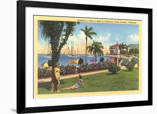 St. Catherine Hotel, Catalina-null-Framed Art Print