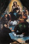 Madonna and Child with St Joseph-St Catherine-Mounted Giclee Print