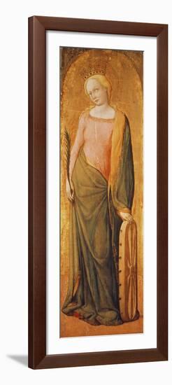 St. Catherine of Alexandria, 15th Century-Francesco de' Franceschi-Framed Premium Giclee Print