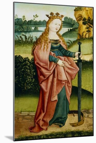 St Catherine of Alexandria, C1500-null-Mounted Giclee Print