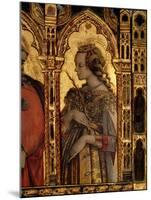 St. Catherine of Alexandria, Detail from the San Martino Polyptych-Carlo Crivelli-Mounted Giclee Print