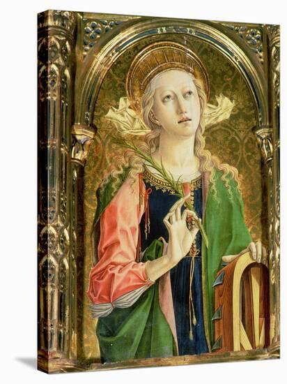 St. Catherine of Alexandria, Detail of the Sant'Emidio Polyptych, 1473-Carlo Crivelli-Stretched Canvas