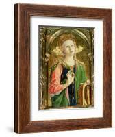 St. Catherine of Alexandria, Detail of the Sant'Emidio Polyptych, 1473-Carlo Crivelli-Framed Giclee Print