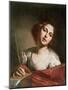 St. Catherine of Alexandria, Late 1640s-Bernardo Cavallino-Mounted Giclee Print