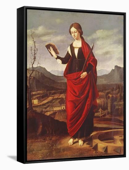 St. Catherine of Alexandria-Marco Basaiti-Framed Stretched Canvas