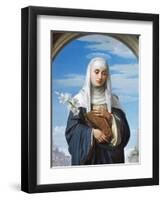 St Catherine of Siena, 1888-Alessandro Franchi-Framed Giclee Print