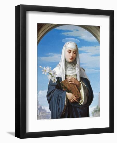 St Catherine of Siena, 1888-Alessandro Franchi-Framed Giclee Print