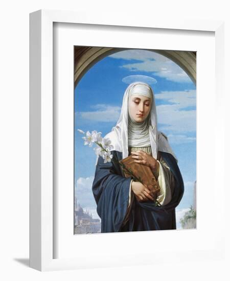 St Catherine of Siena, 1888-Alessandro Franchi-Framed Giclee Print