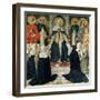 St. Catherine of Siena as the Spiritual Mother of the 2nd and 3rd Orders of St. Dominic-Cosimo Rosselli-Framed Giclee Print