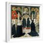 St. Catherine of Siena as the Spiritual Mother of the 2nd and 3rd Orders of St. Dominic-Cosimo Rosselli-Framed Giclee Print