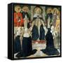 St. Catherine of Siena as the Spiritual Mother of the 2nd and 3rd Orders of St. Dominic-Cosimo Rosselli-Framed Stretched Canvas