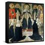 St. Catherine of Siena as the Spiritual Mother of the 2nd and 3rd Orders of St. Dominic-Cosimo Rosselli-Framed Stretched Canvas