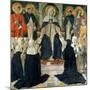 St. Catherine of Siena as the Spiritual Mother of the 2nd and 3rd Orders of St. Dominic-Cosimo Rosselli-Mounted Giclee Print