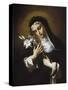 St Catherine of Siena, Late 17th Century-null-Stretched Canvas