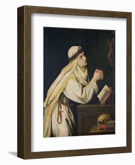 St. Catherine of Siena-Cristofano Allori-Framed Giclee Print