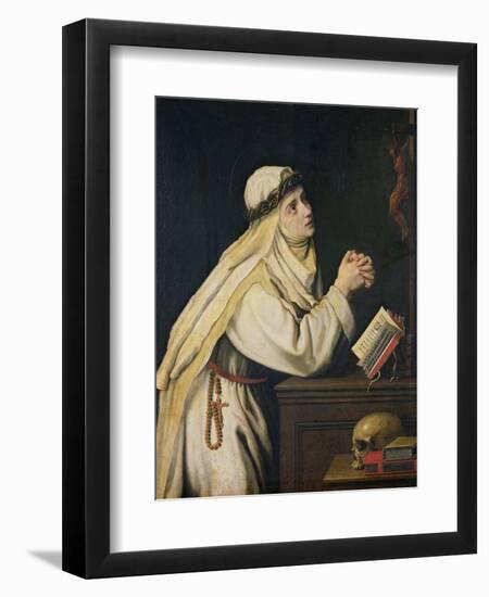 St. Catherine of Siena-Cristofano Allori-Framed Giclee Print