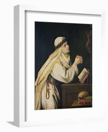 St. Catherine of Siena-Cristofano Allori-Framed Giclee Print