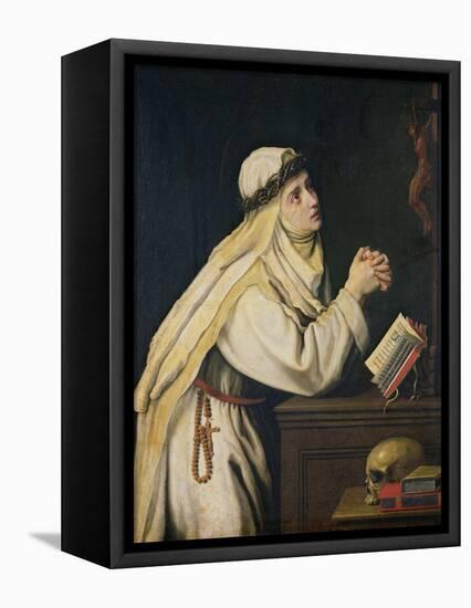 St. Catherine of Siena-Cristofano Allori-Framed Stretched Canvas