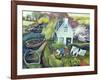 St. Catherine's, Lock Gates-Lisa Graa Jensen-Framed Giclee Print