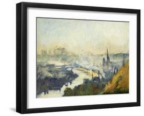 St. Catherine's Mountain, Rouen-Eugène Boudin-Framed Giclee Print