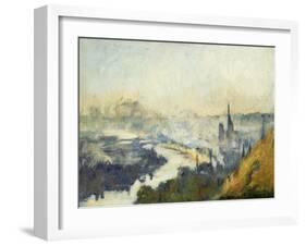 St. Catherine's Mountain, Rouen-Eugène Boudin-Framed Giclee Print