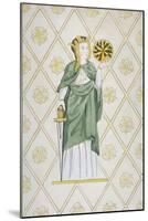 St Catherine, Stained Glass, Church of St Leonard, Heston, Middlesex, 1820-null-Mounted Giclee Print