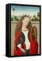 St. Catherine Standing in Front of a Wall-Baseler Schule-Framed Stretched Canvas