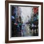 St. Catherine Street Rain-Mark Lague-Framed Art Print