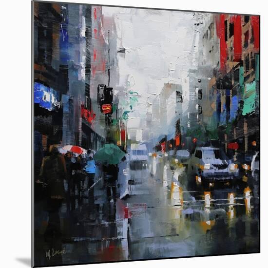 St. Catherine Street Rain-Mark Lague-Mounted Art Print