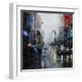 St. Catherine Street Rain-Mark Lague-Framed Art Print