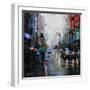 St. Catherine Street Rain-Mark Lague-Framed Art Print