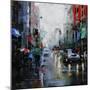 St. Catherine Street Rain-Mark Lague-Mounted Art Print