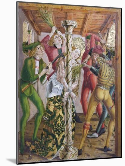 St Catherine Tortured, Scene from the Left Door of the Altar of Saint Catherine of Alexandria, 1480-Friedrich Pacher-Mounted Giclee Print