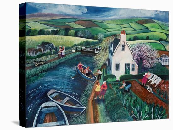 St Catherines Lock-Lisa Graa Jensen-Stretched Canvas