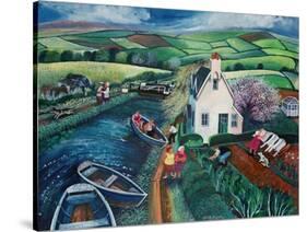 St Catherines Lock-Lisa Graa Jensen-Stretched Canvas