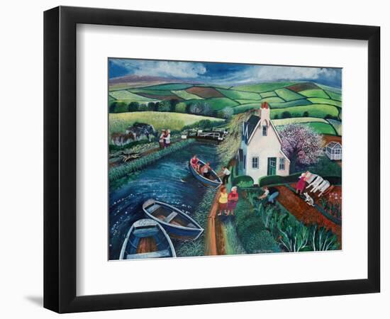 St Catherines Lock-Lisa Graa Jensen-Framed Premium Giclee Print