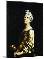 St Cecilia, 1606-1607-Guido Reni-Mounted Giclee Print