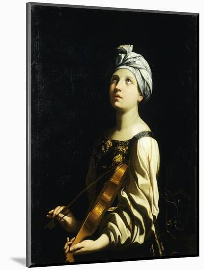 St Cecilia, 1606-1607-Guido Reni-Mounted Giclee Print