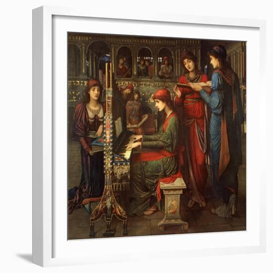 St. Cecilia, 1897-John Melhuish Strudwick-Framed Giclee Print