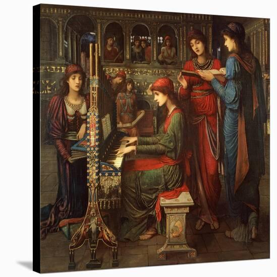 St. Cecilia, 1897-John Melhuish Strudwick-Stretched Canvas