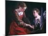 St. Cecilia And An Angel-Orazio Gentileschi-Mounted Giclee Print