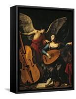 St Cecilia and the Angel-Carlo Saraceni-Framed Stretched Canvas