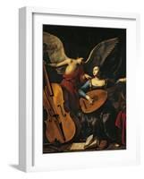 St Cecilia and the Angel-Carlo Saraceni-Framed Giclee Print