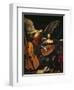 St. Cecilia and the Angel-Carlo Saraceni-Framed Art Print