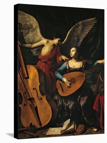 St. Cecilia and the Angel-Carlo Saraceni-Stretched Canvas